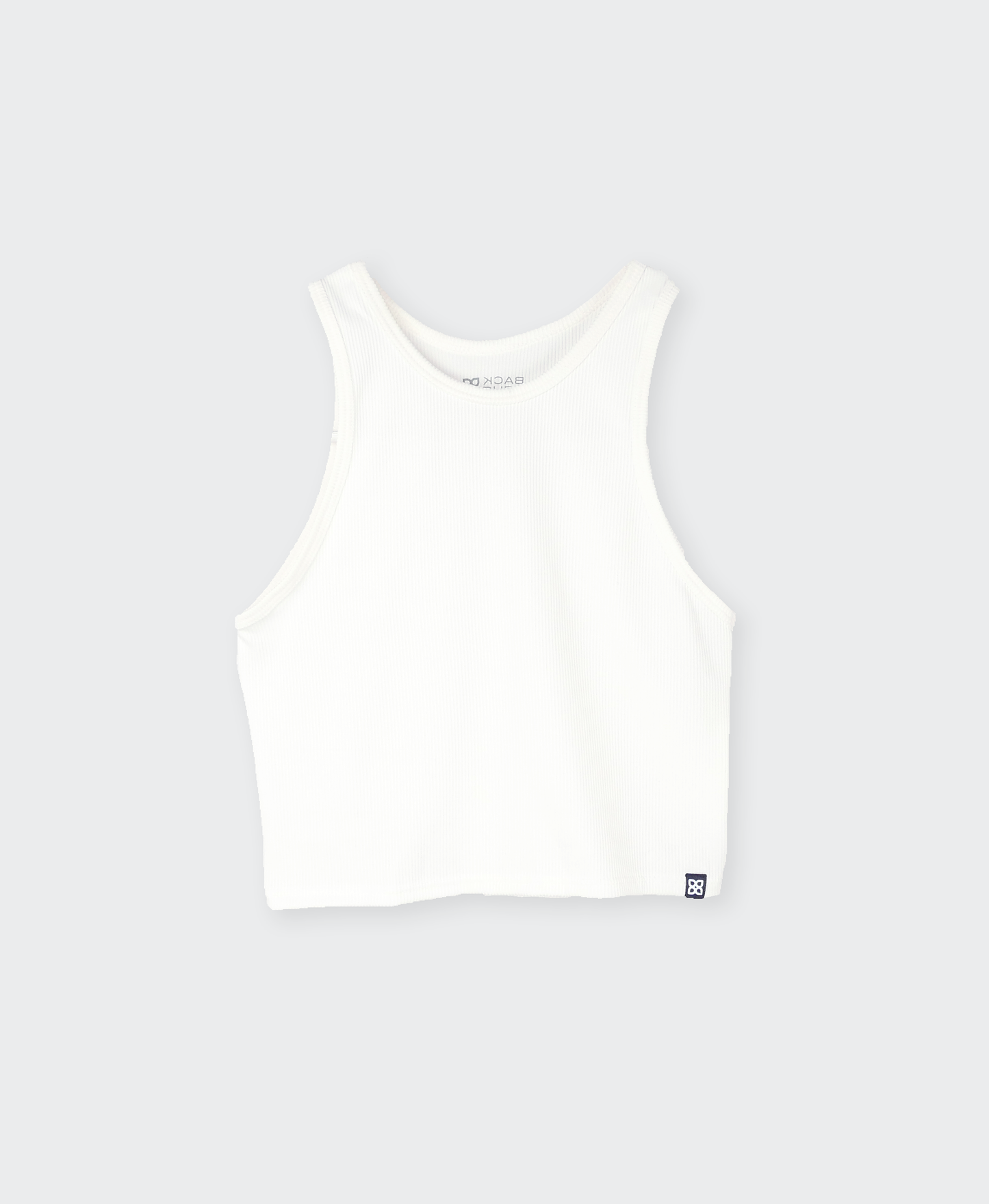 Rib Knit Plain Crop Top