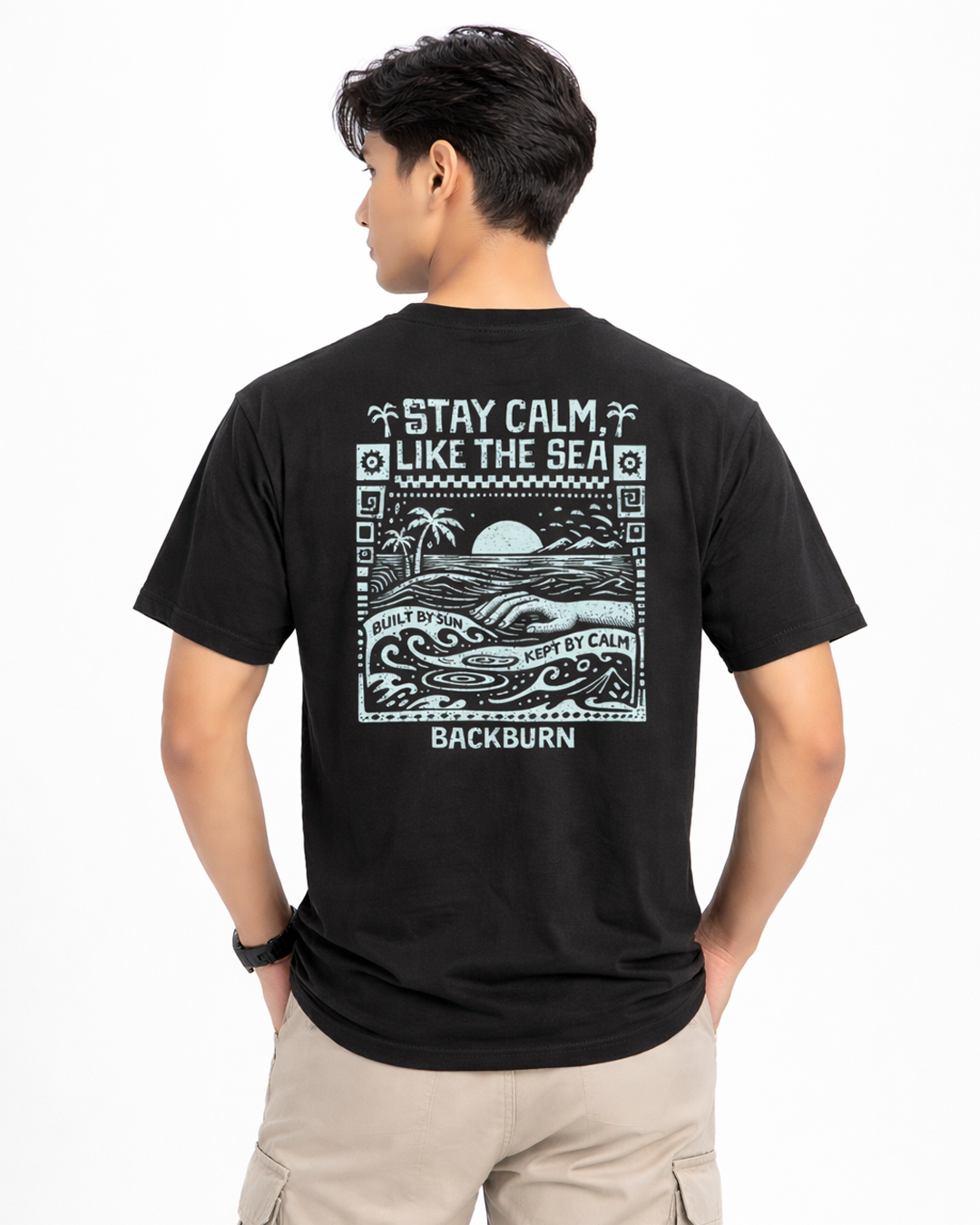 Stay Calm  Men's Cotton Tees