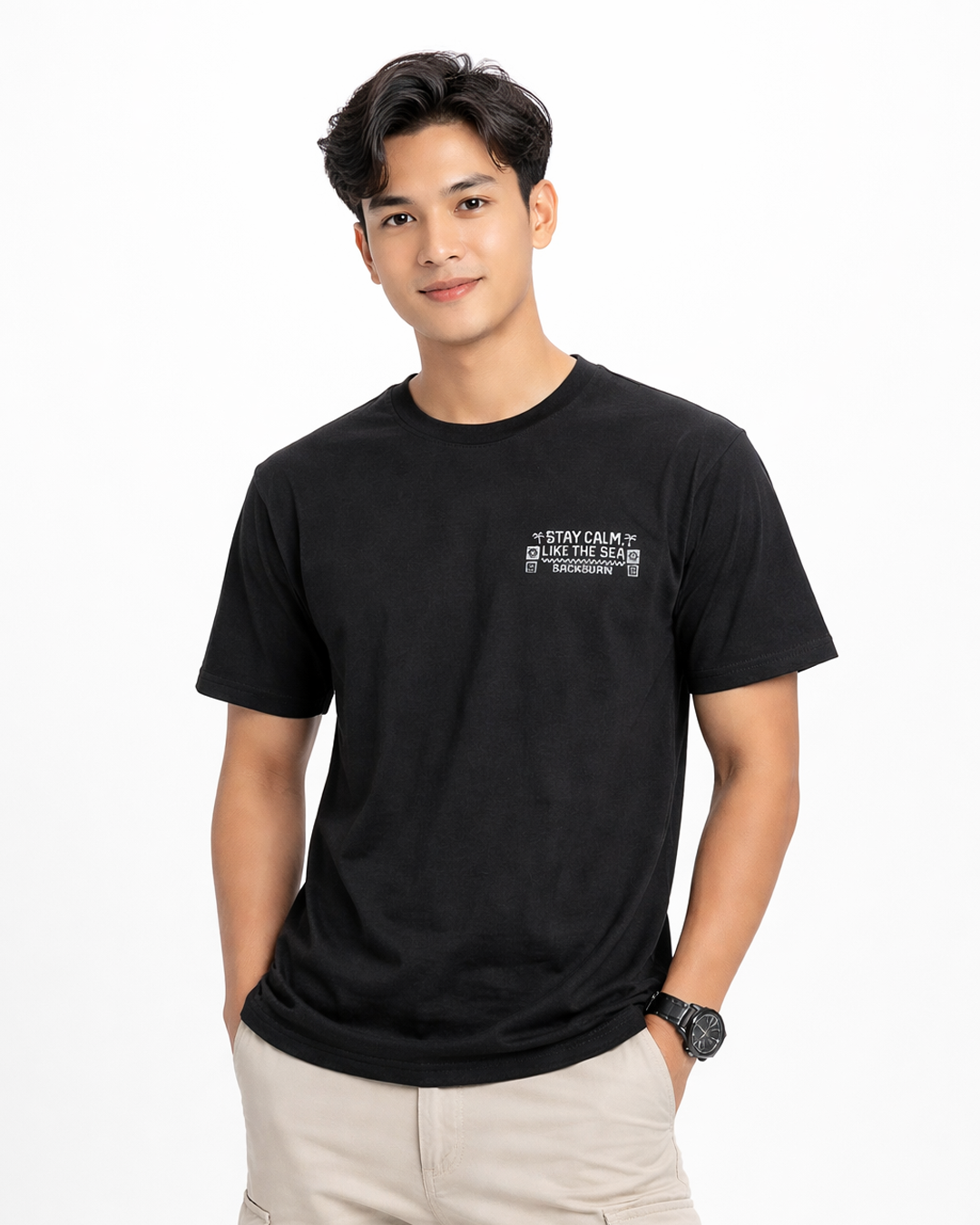 Stay Calm  Men's Cotton Tees