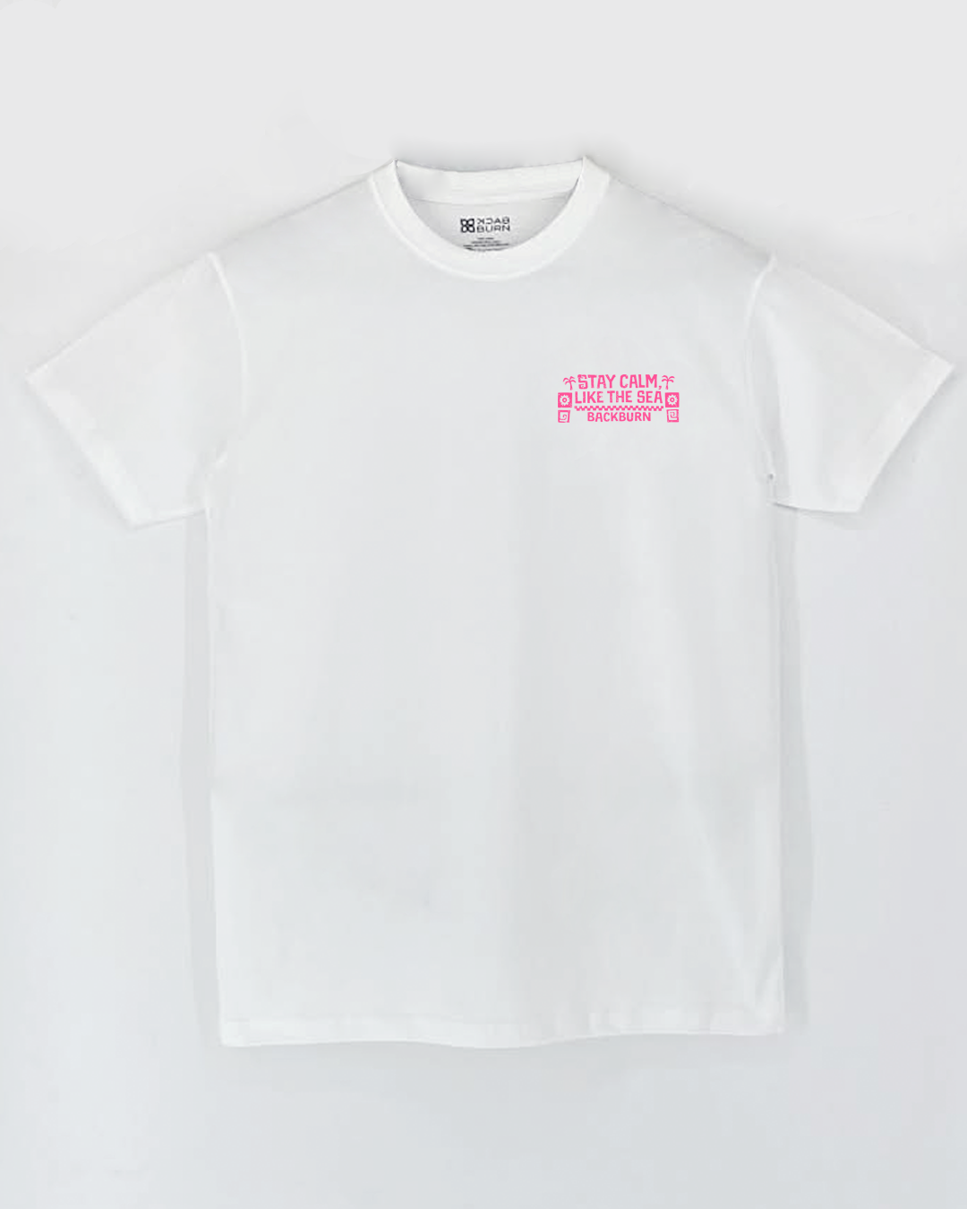 Stay Calm  Men's White Cotton Tees