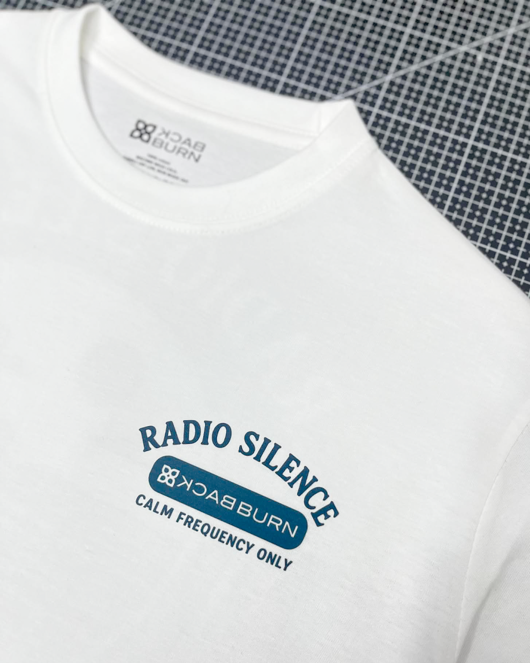 Radio Silence Men's White Cotton Tees